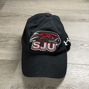 Saint Joseph's Hawks Hat Cap Strap Back Mens One Size Black NCAA Under‎ Armour
